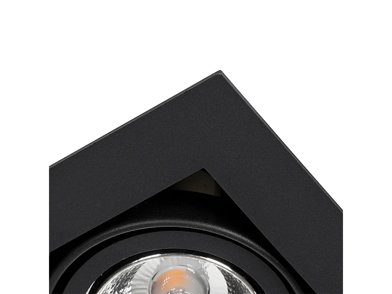 Spot encastré moderne noir orientable - Oneon 70