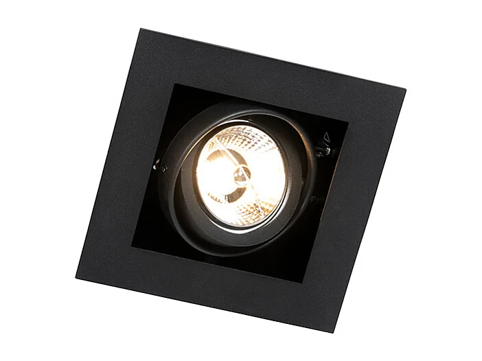 Spot encastré moderne noir orientable - Oneon 70