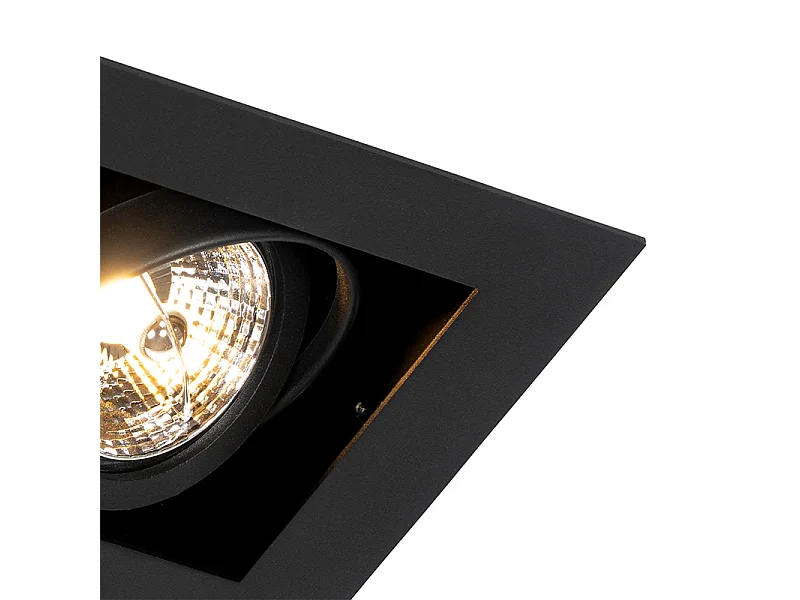 Spot encastré moderne noir orientable - Oneon 70