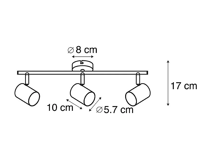 Smart spot blanc inclinable avec Wifi GU10 - Jeana 3