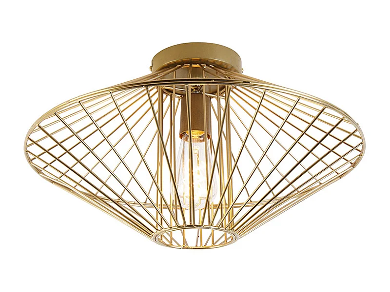 Plafonnier design doré - Zahra