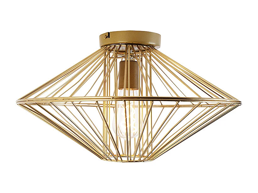 Plafonnier design doré - Zahra