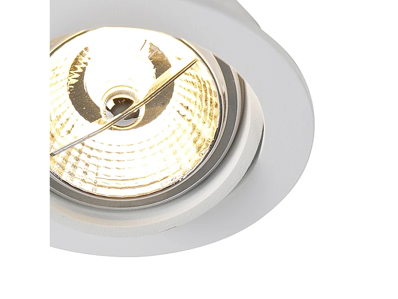 Spot encastré moderne blanc orientable AR70 - Cisco