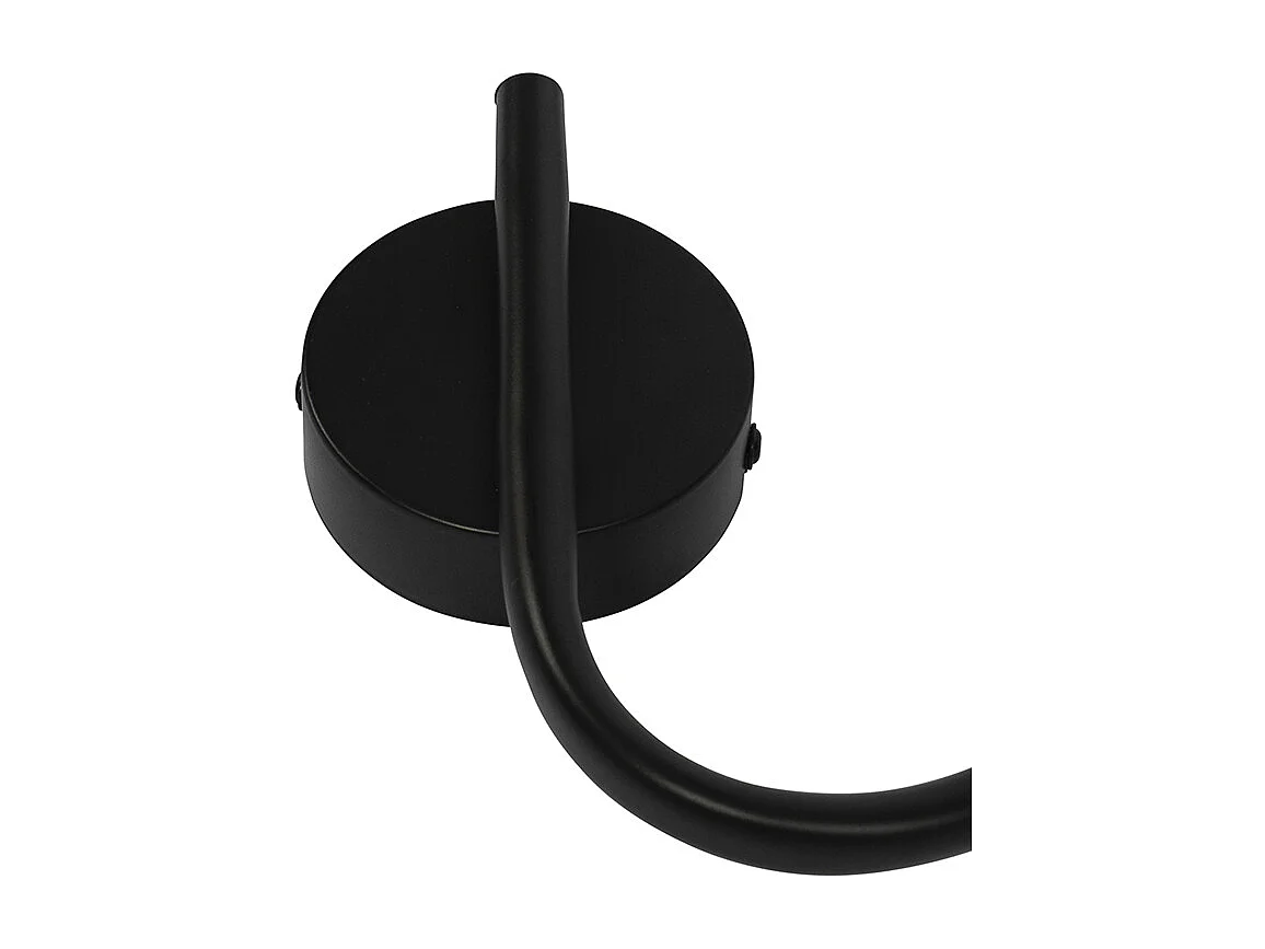 Plafonnier noir 44,5 cm avec verre fumé 3 lumières - Vidro