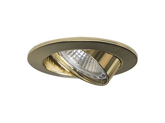 Lot de 10 spots encastrés orientables dorés - Edu