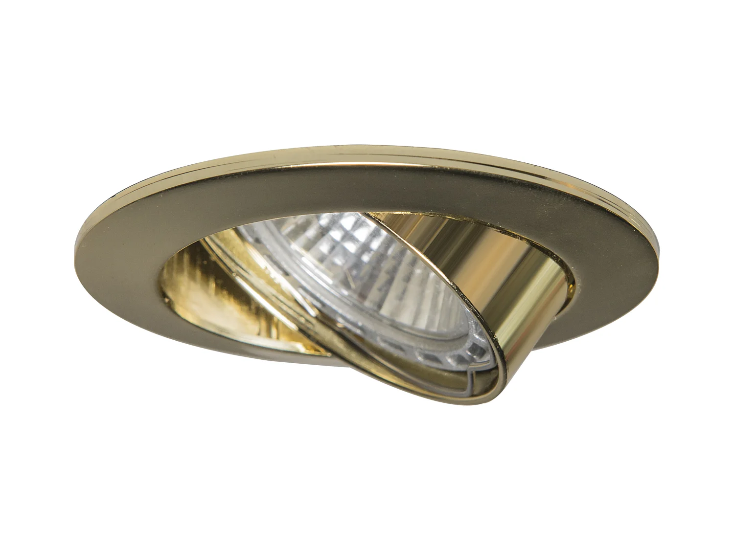 Lot de 10 spots encastrés orientables dorés - Edu