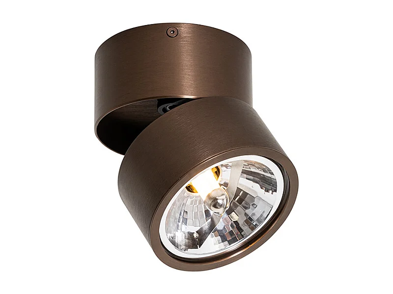 Spot moderne bronze foncé rond orientable - Go Nine