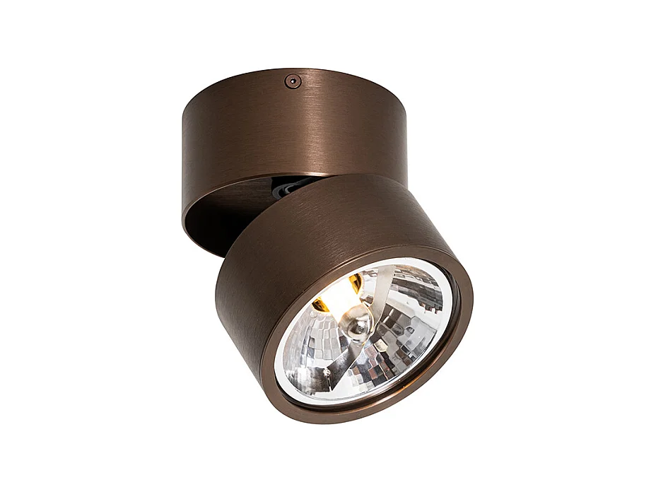 Spot moderne bronze foncé rond orientable - Go Nine