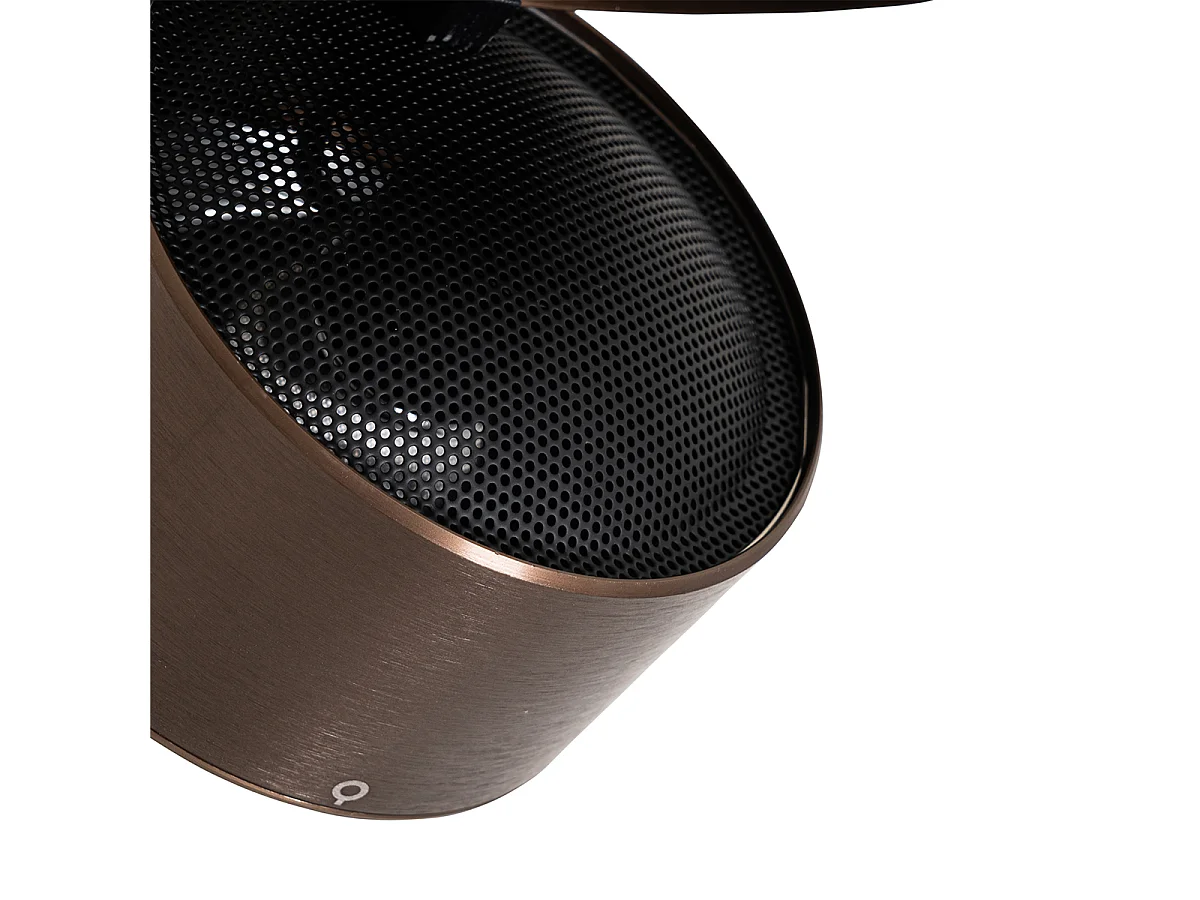 Spot encastré moderne bronze foncé rond orientable - Go Nine