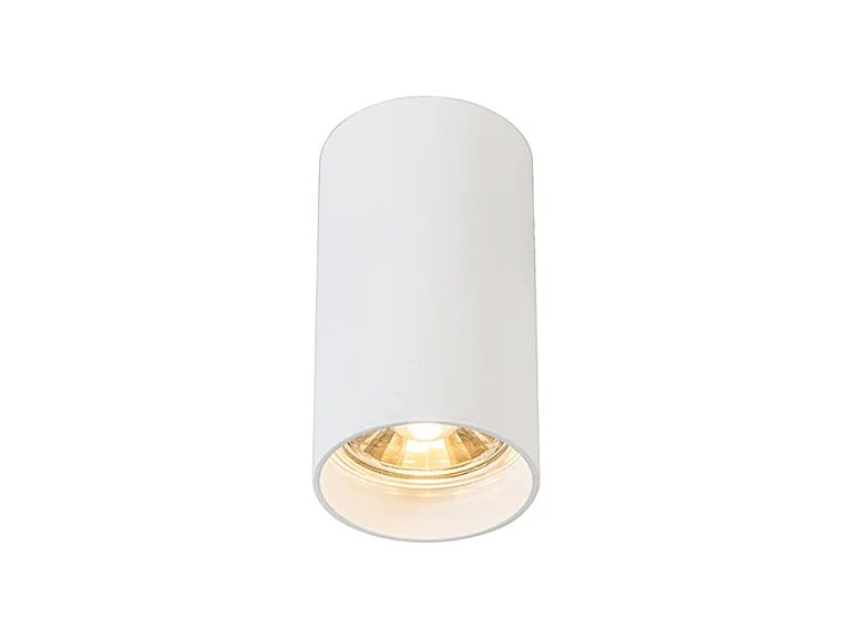 Spot apparent moderne blanc 5,5cm GU10 50mm - Tuba