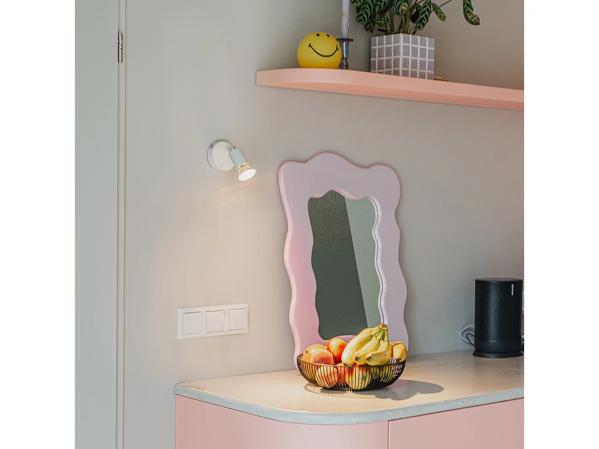 Spot de plafond moderne blanc inclinable - Jeany