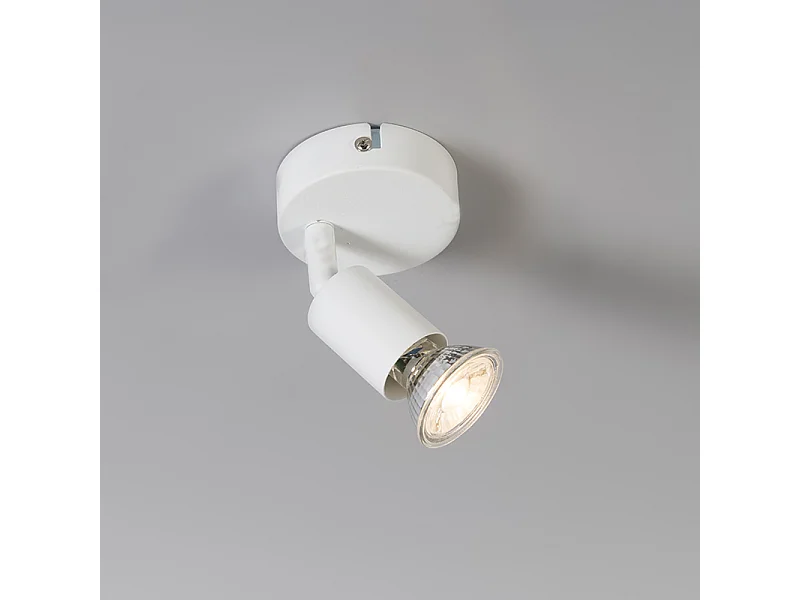 Spot moderne blanc inclinable - Jeany