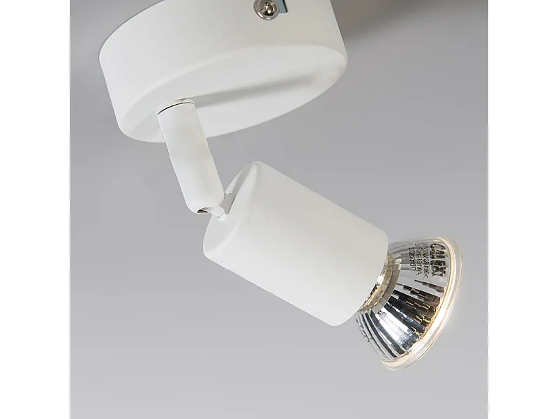 Spot moderne blanc inclinable - Jeany