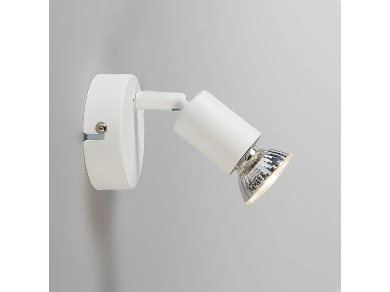Spot moderne blanc inclinable - Jeany
