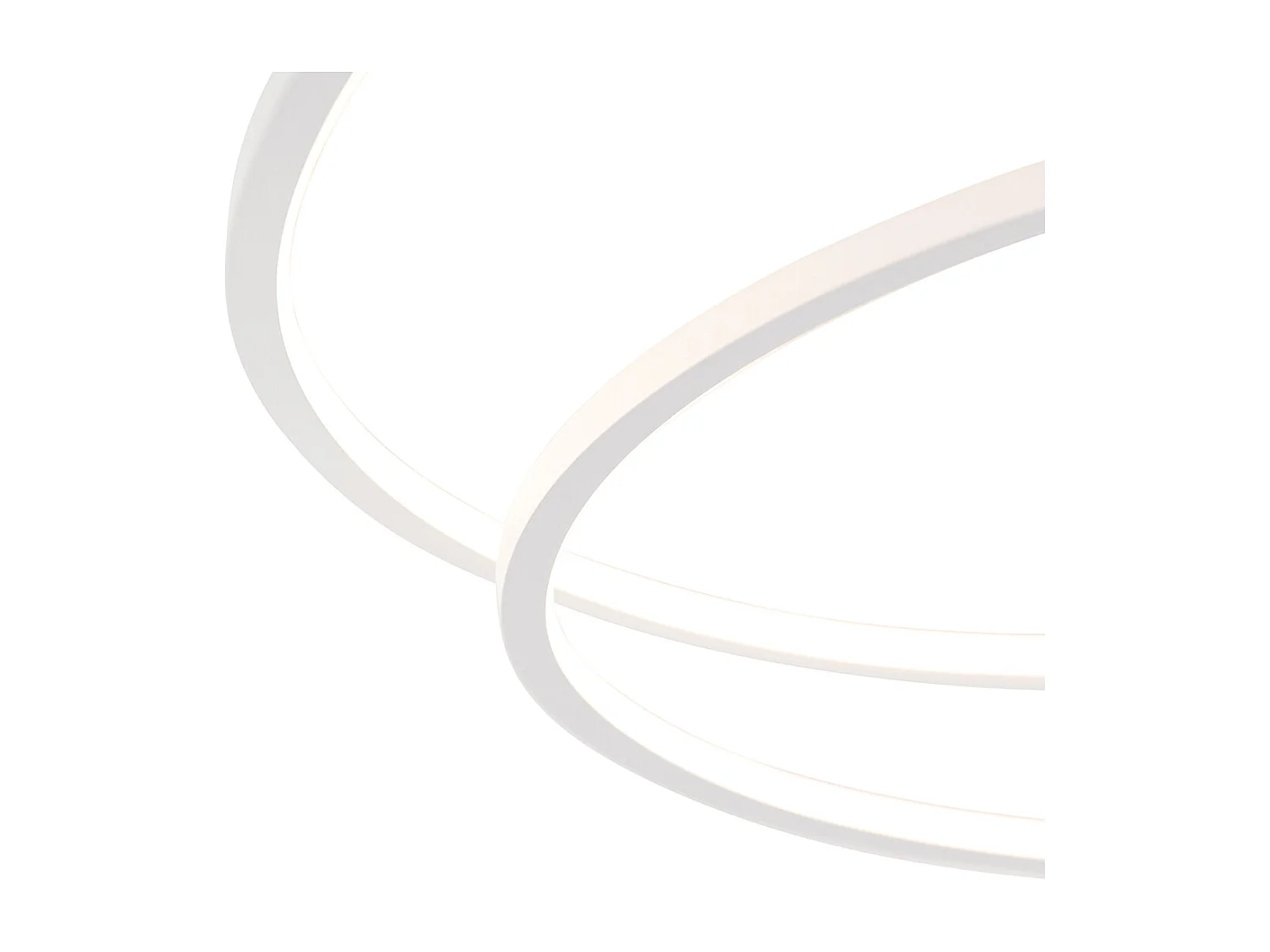 Plafonnier blanc 78 cm avec LED 3 étapes dimmable - Rowin