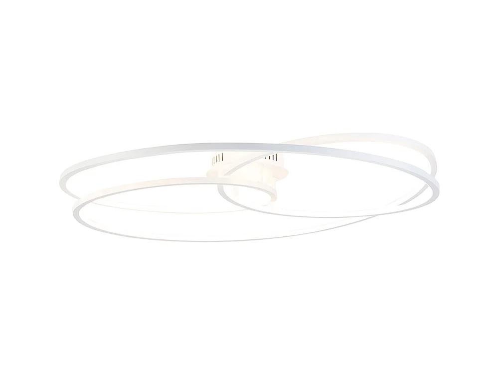 Plafonnier blanc 78 cm avec LED 3 étapes dimmable - Rowin