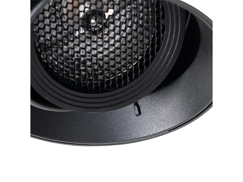 Spot encastré moderne noir GU10 AR70 rond sans bordure - Oneon Honey