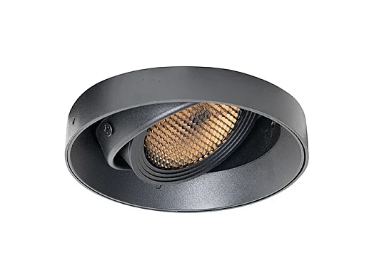 Spot encastré moderne noir GU10 AR70 rond sans bordure - Oneon Honey