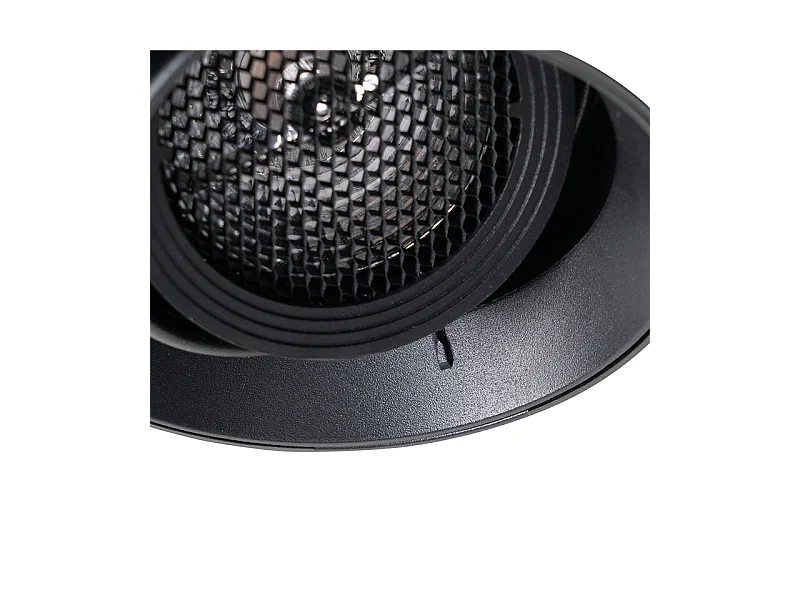 Spot encastré moderne noir GU10 AR70 rond sans bordure - Oneon Honey