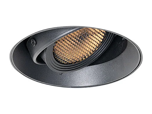 Spot encastré moderne noir GU10 AR70 rond sans bordure - Oneon Honey