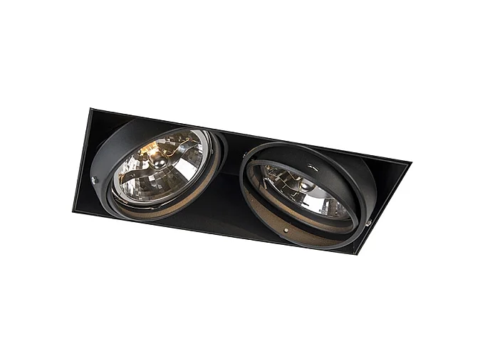 Spot encastré noir orientable et rotatif AR111 - Oneon