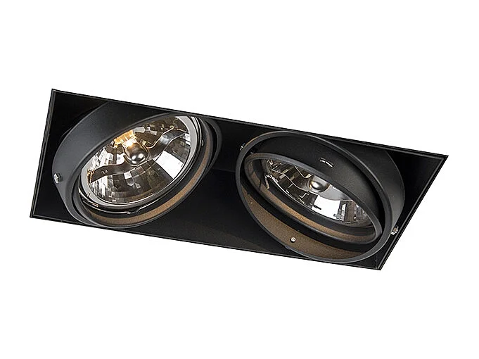 Spot encastré noir orientable et rotatif AR111 - Oneon