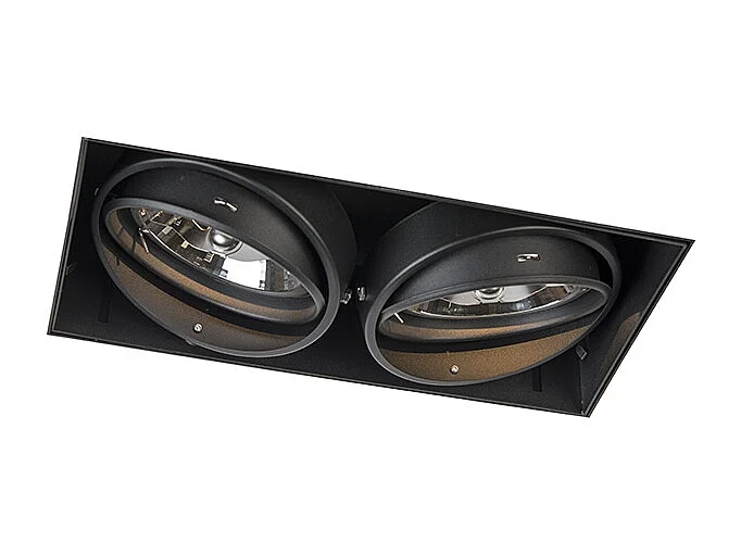 Spot encastré noir orientable et rotatif AR111 - Oneon