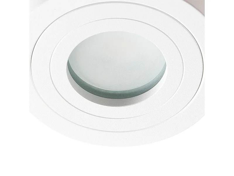 Spot de plafond rond moderne blanc IP44 - Capa