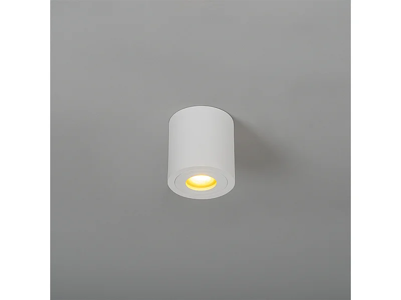 Spot de plafond rond moderne blanc IP44 - Capa