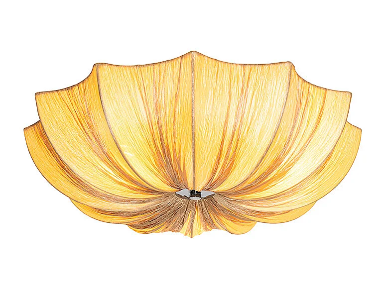 Plafonnier Japandi beige 52 cm 3 lumières - Plu