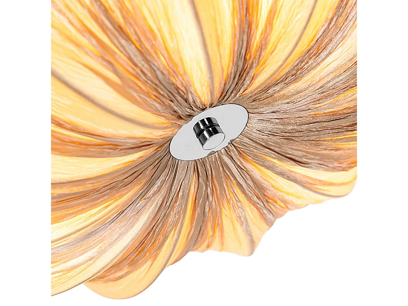 Plafonnier Japandi beige 52 cm 3 lumières - Plu