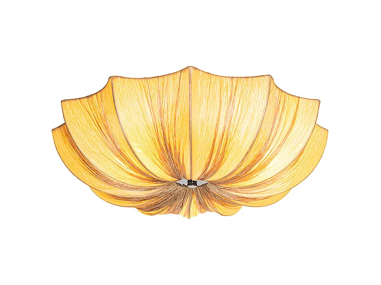 Plafonnier Japandi beige 52 cm 3 lumières - Plu