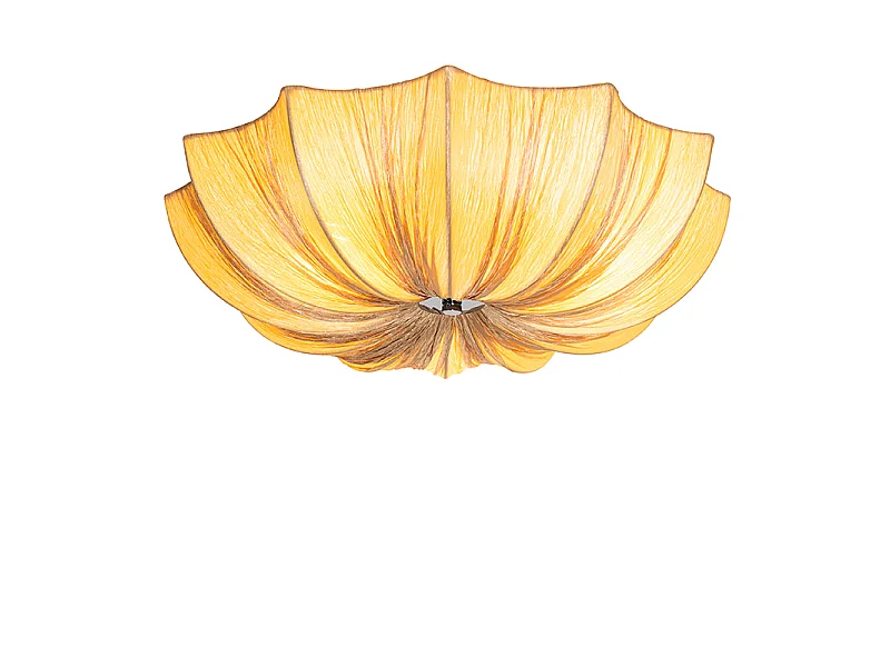 Plafonnier design beige 52 cm 3 lumières - Plu