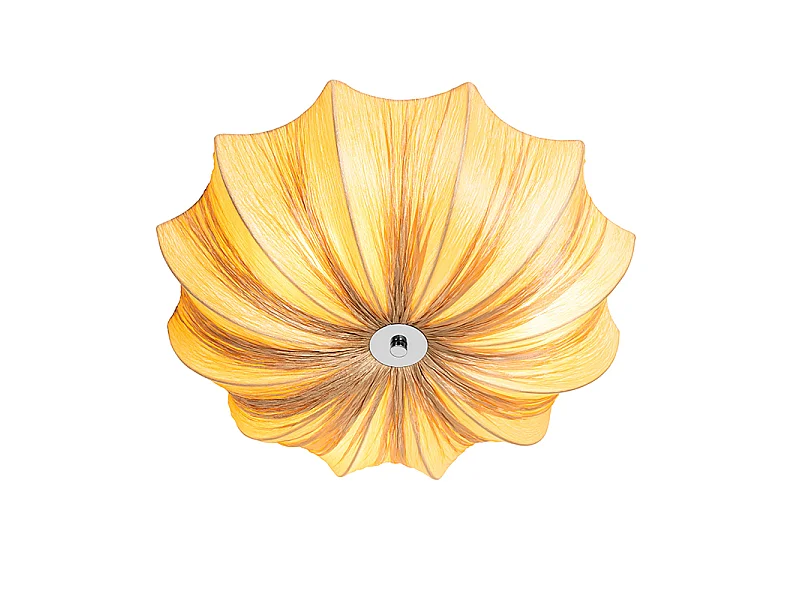 Plafonnier design beige 52 cm 3 lumières - Plu