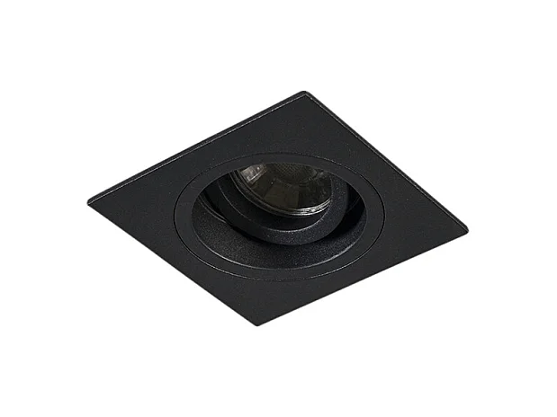 Spot encastrable intelligent noir carré avec Wifi GU10 - Chuck