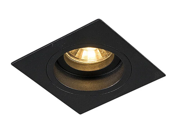 Spot encastrable intelligent noir carré avec Wifi GU10 - Chuck