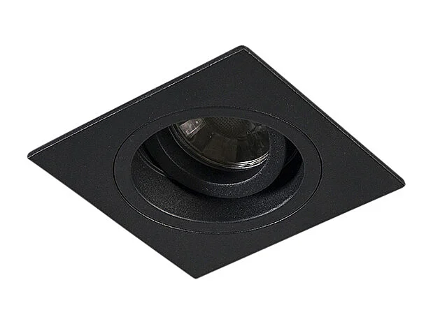 Spot encastrable intelligent noir carré avec Wifi GU10 - Chuck