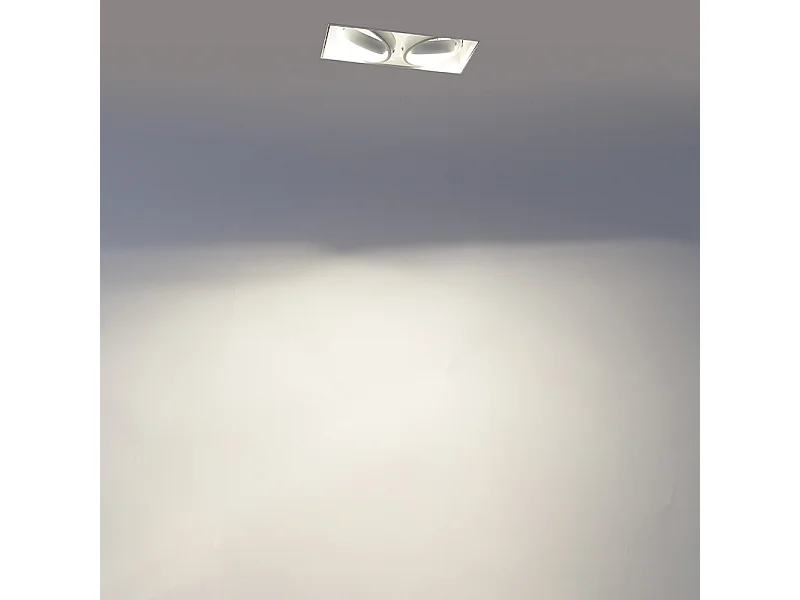 Spot encastrable intelligent blanc sans bordure avec 2 WiFi GU10 - Oneon 2