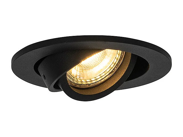 Spot encastré moderne noir inclinable - Club