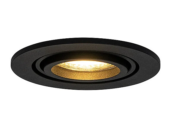 Spot encastré moderne noir inclinable - Club