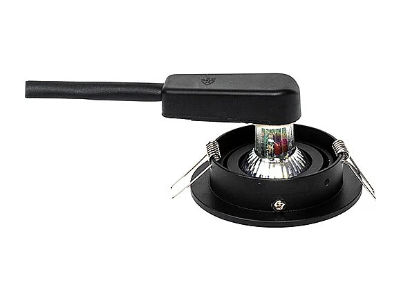 Spot encastré moderne noir inclinable - Club