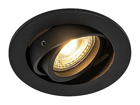 Spot encastré moderne noir inclinable - Club