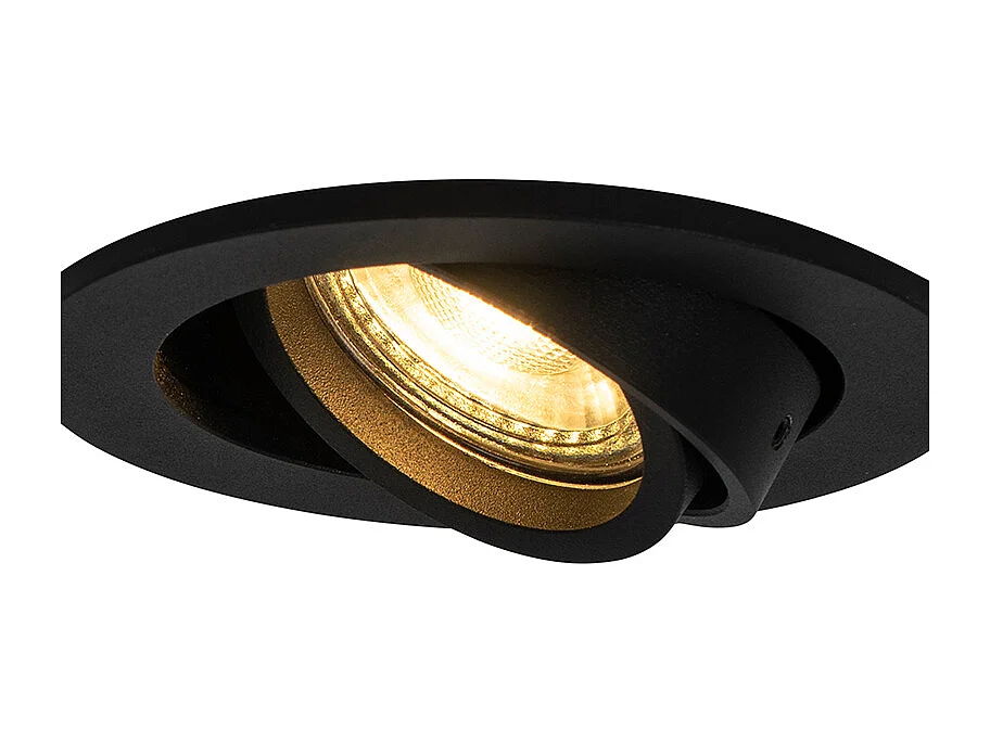 Spot encastré moderne noir inclinable - Club