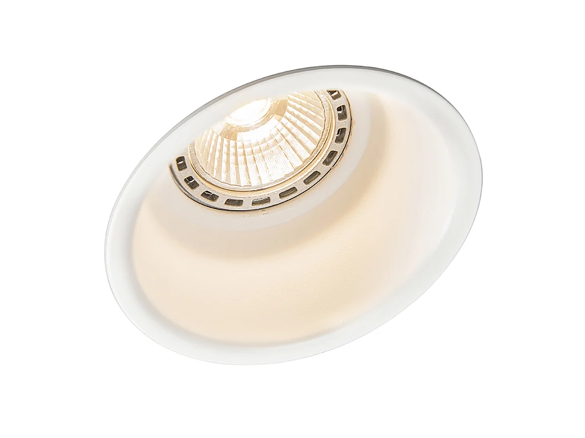 Lot de 6 spots encastrés modernes blancs - Dept