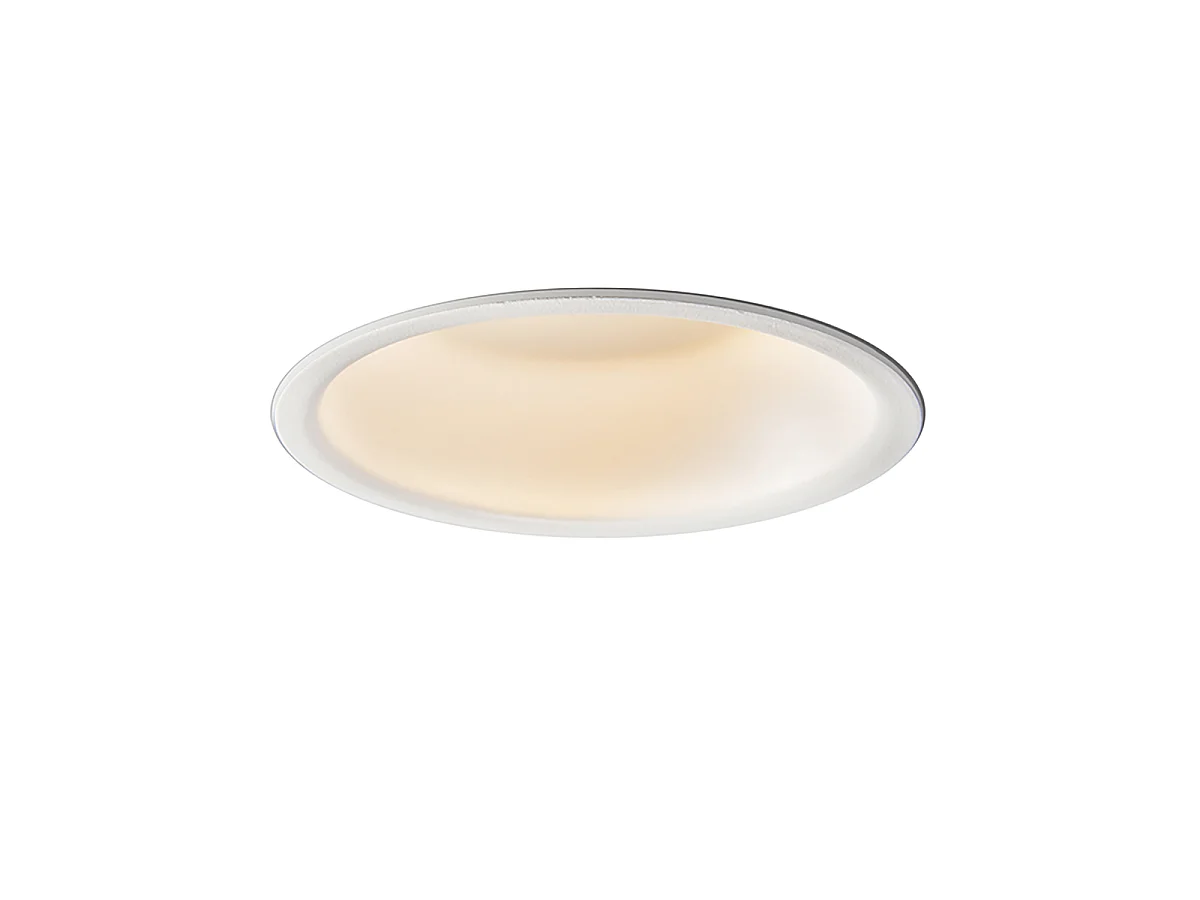 Lot de 6 spots encastrés modernes blancs - Dept