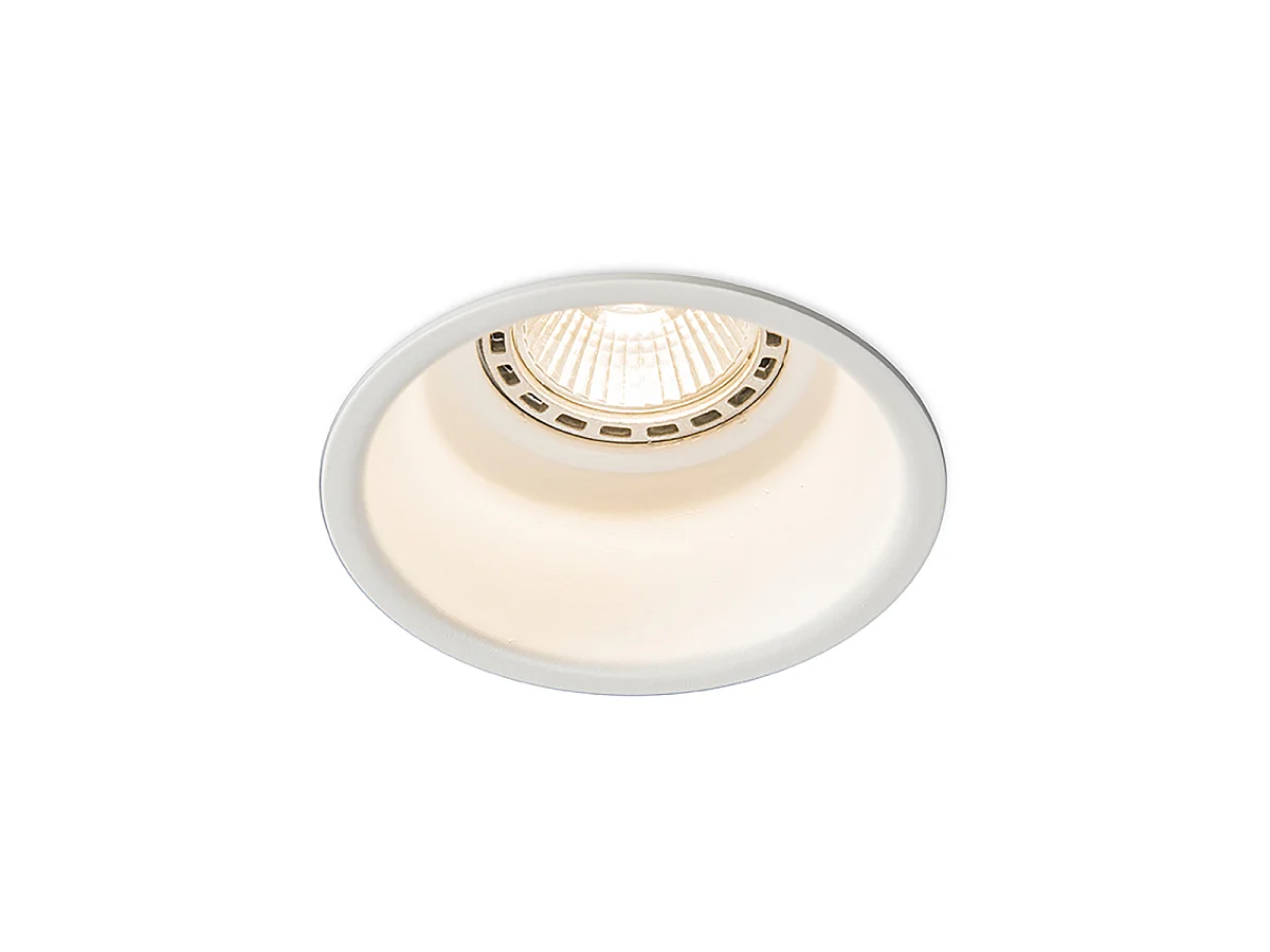 Lot de 6 spots encastrés modernes blancs - Dept