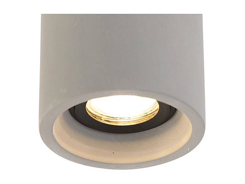 Spot de plafond rond en béton rustique - Deep