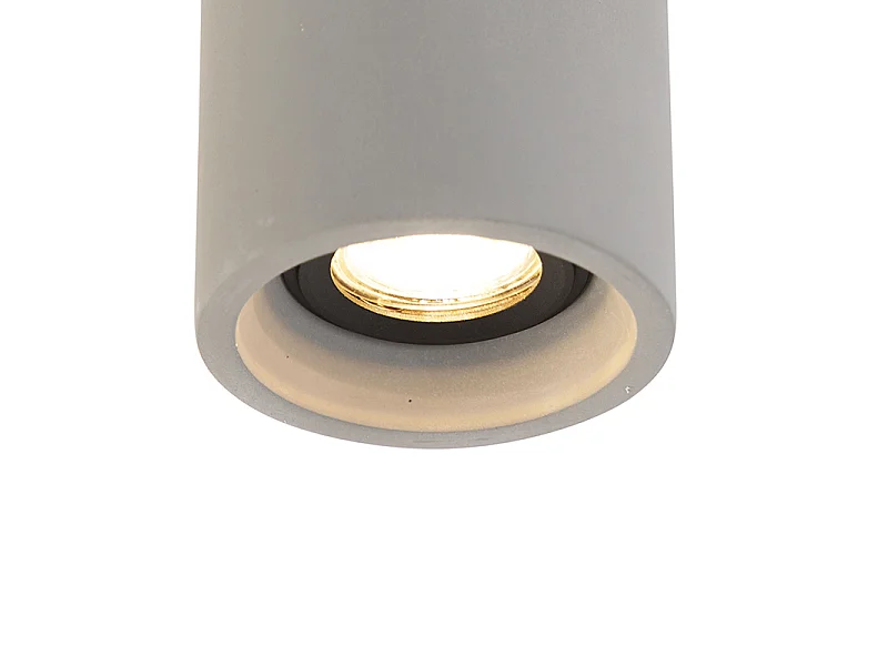 Spot de plafond rond en béton rustique - Deep