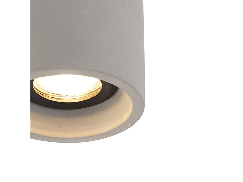Spot de plafond rond en béton rustique - Deep
