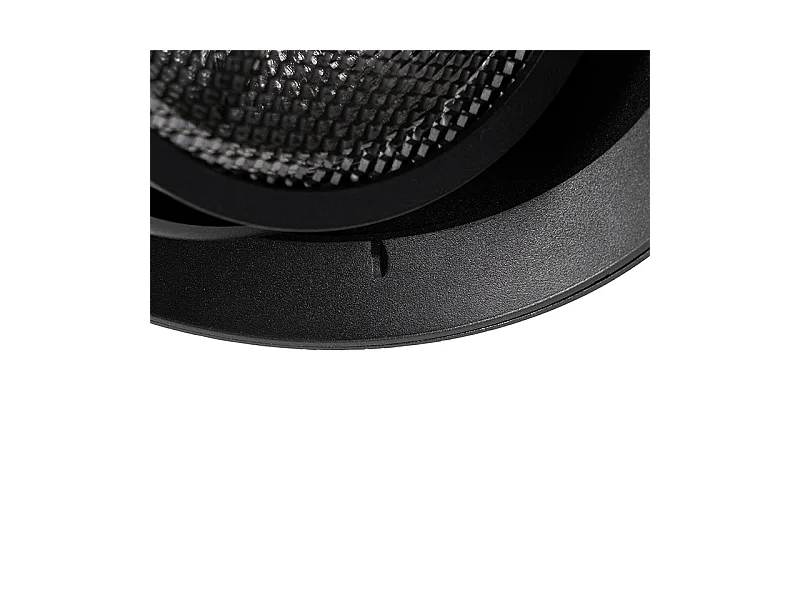 Spot encastré moderne noir GU10 AR111 rond sans enjoliveur - Oneon Honey